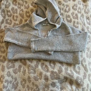 Grey and white American Eagle sweater